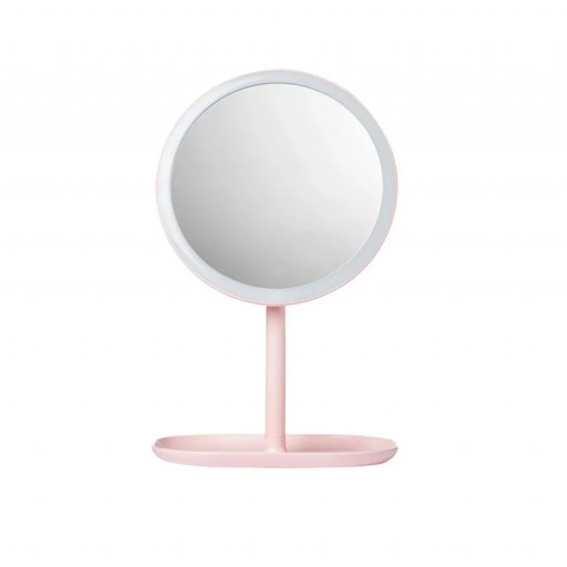 Зеркало для макияжа Jordan Judy LED Makeup Mirror Magnifying Glass NV529 (розовое)