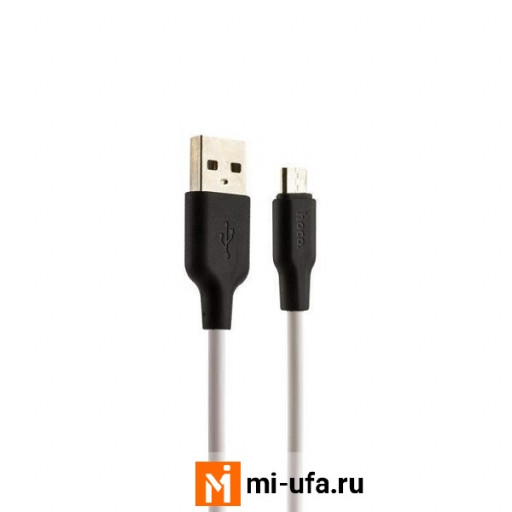 Кабель USB Hoco X21 Silicone Series MicroUSB Cable 1m (белый)