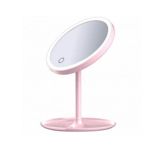 Зеркало для макияжа DOCO Daylight Mirror Pro (розовое)