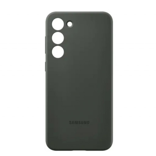 Накладка силиконовая Silicone Case для смартфона Samsung Galaxy S23 Plus (зеленая)