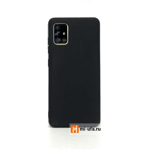 Силиконовая накладка для смартфона Samsung Galaxy A51 (черная)