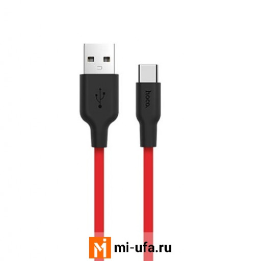 Kабель USB Hoco X21 Silicone Series Type-C Cable 2m (красный)