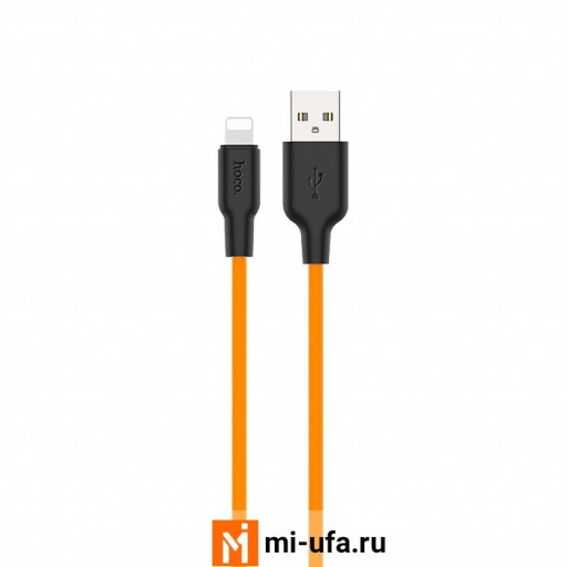 Kабель USB Hoco X21 Silicone Series Lightning 1m (оранжевый)