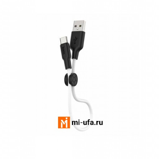 Kабель USB Hoco X21 Silicone Series Micro USB Cable 25см (белый)