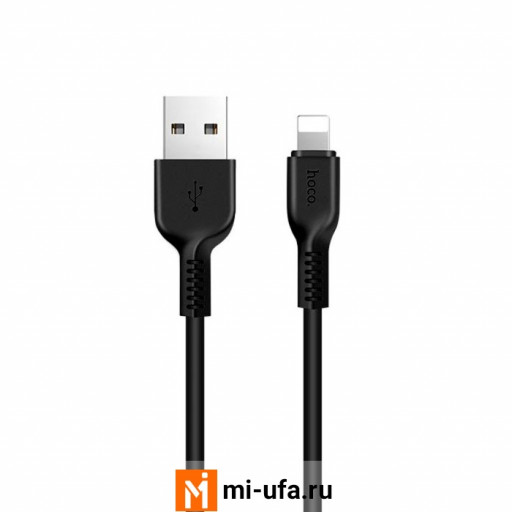 Кабель USB HOCO X20 Flash Lightning Charging Cable 1m (черный)