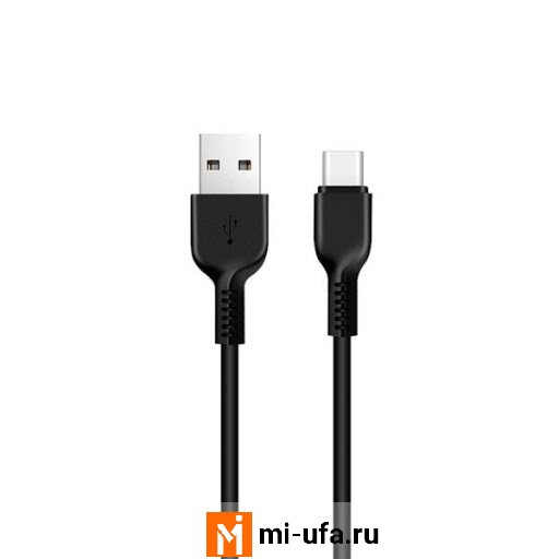 Кабель USB HOCO X20 Flash Charging Cable Type-C 1m (черный)