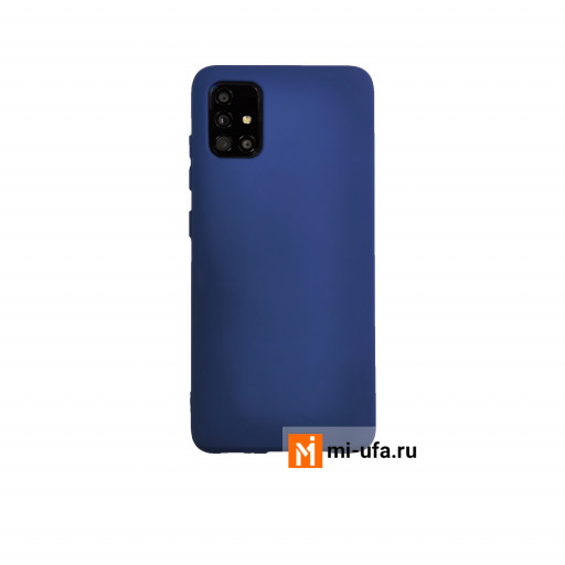 Силиконовая накладка для смартфона Samsung Galaxy A51 (синяя)