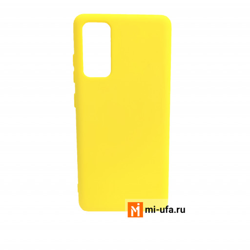 Силиконовая накладка для смартфона Samsung Galaxy S20 FE (желтый)