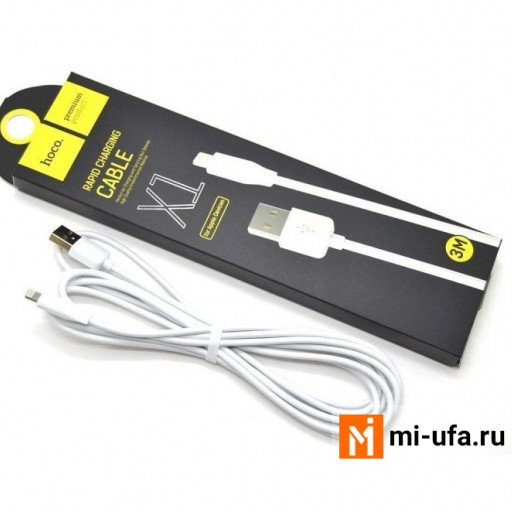 Кабель USB HOCO X1 Rapid Charging Cable Lightning 3m (черный)
